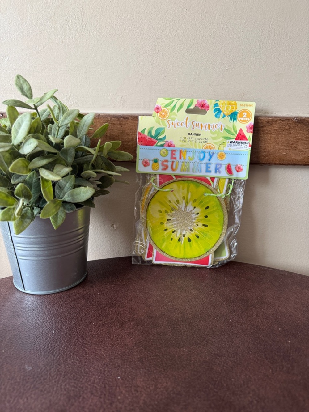 Hobby Lobby enjoy summer Fruit Banner - Green & Yellow